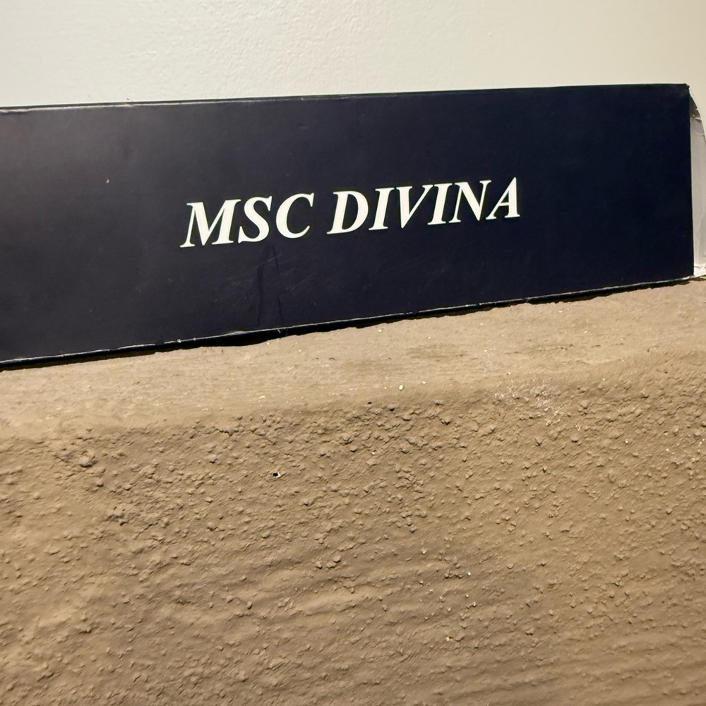 MSC Divina Cruise Ship Metal On Wood 11” Model - Picture 7 of 12